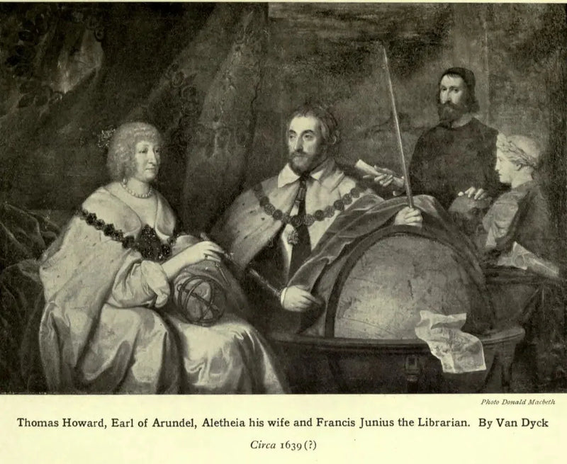 Thomas Howard, 2e comte d'Arundel (1585-1646) et son épouse Lady Alethea Talbot, comtesse d'Arundel (c.1590-1654) avec peut-être Francis Junius (1589-1677) ou William Petty - Antoine van Dyck