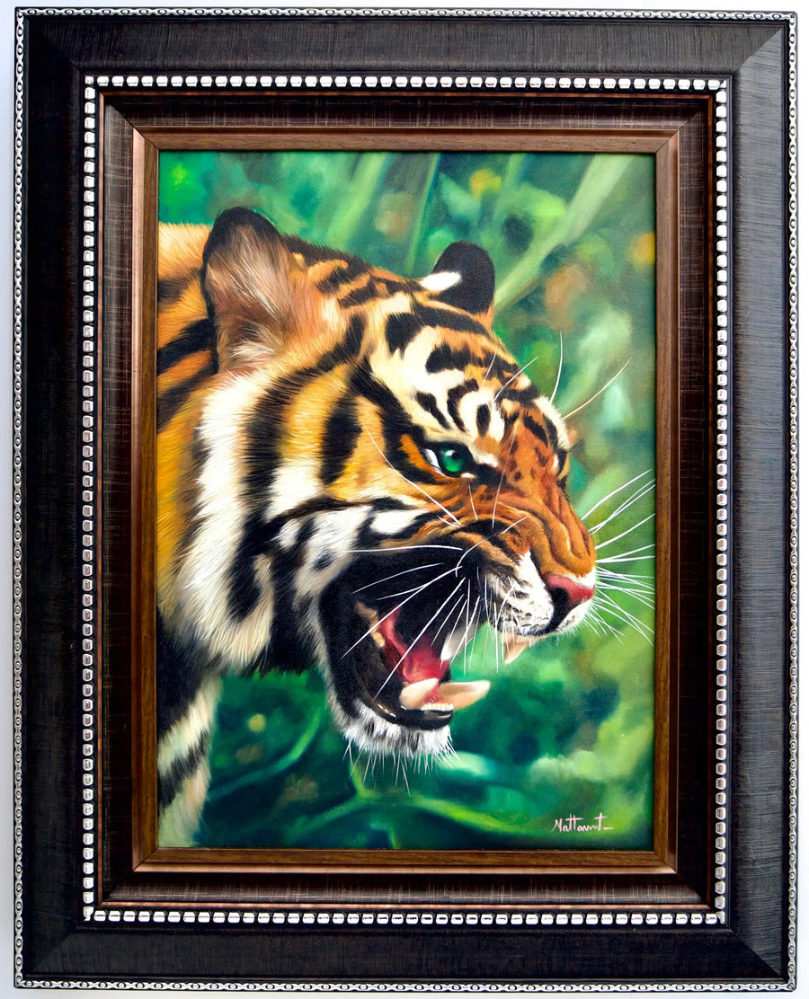 Tigre aux Yeux Verts | 50 x 70 cm