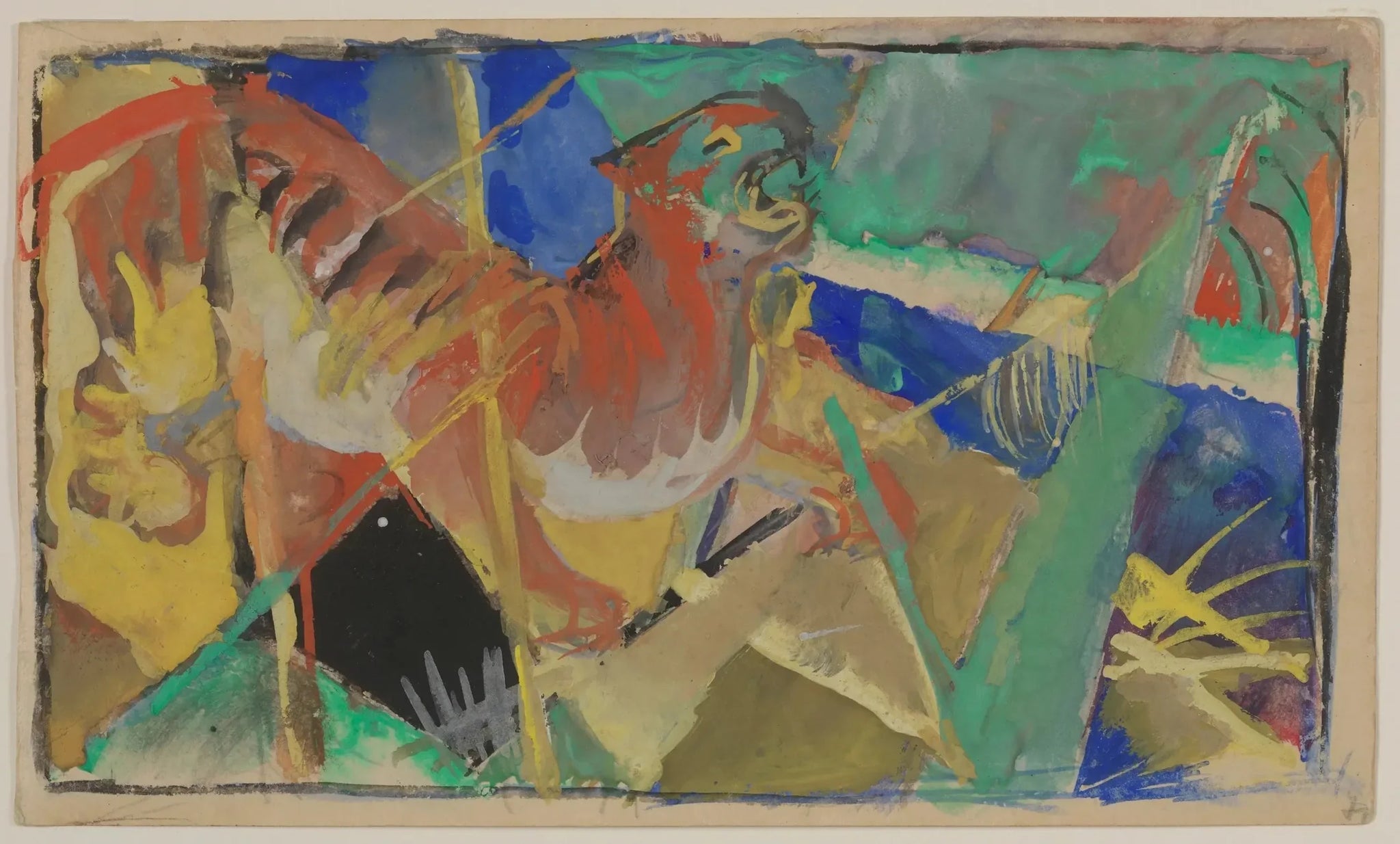 Tigre dans la jungle - Franz Marc image 1 reproduction réalisée par Alpha Reproduction