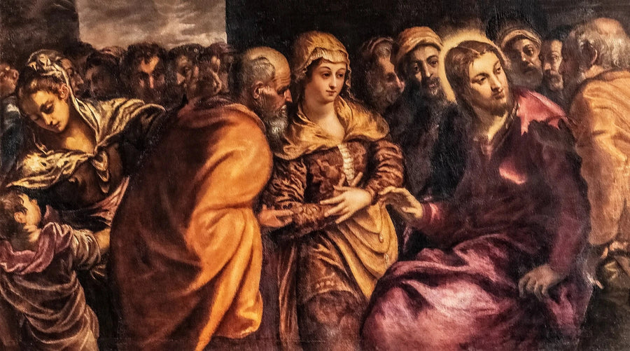 Le Christ et la femme adultère - Le Tintoret