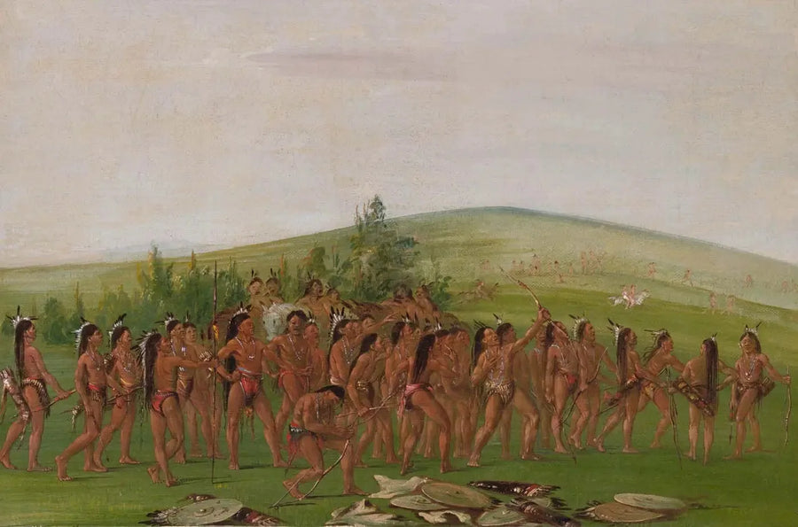 Tir à l'arc des Mandan - George Catlin