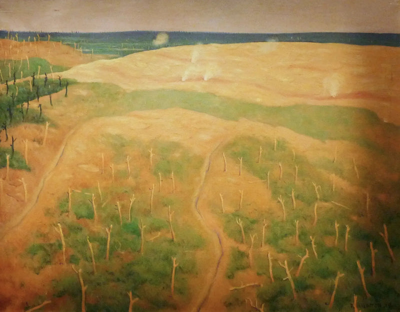 Tir sur fils de fer allemands, région de Bolente - Félix Vallotton