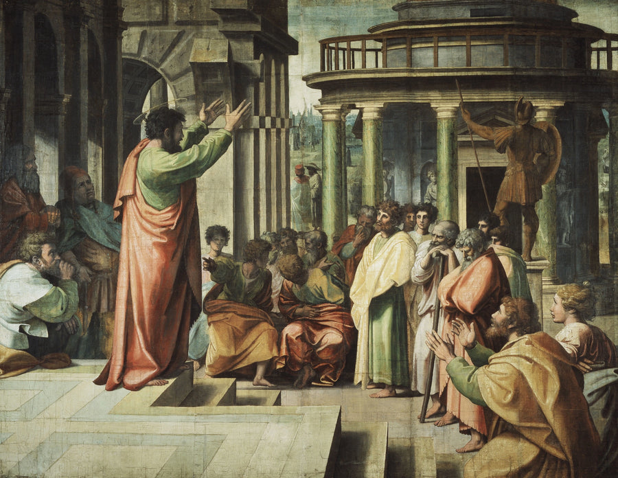 Saint Paul prêchant à Athènes - Raphaël Sanzio