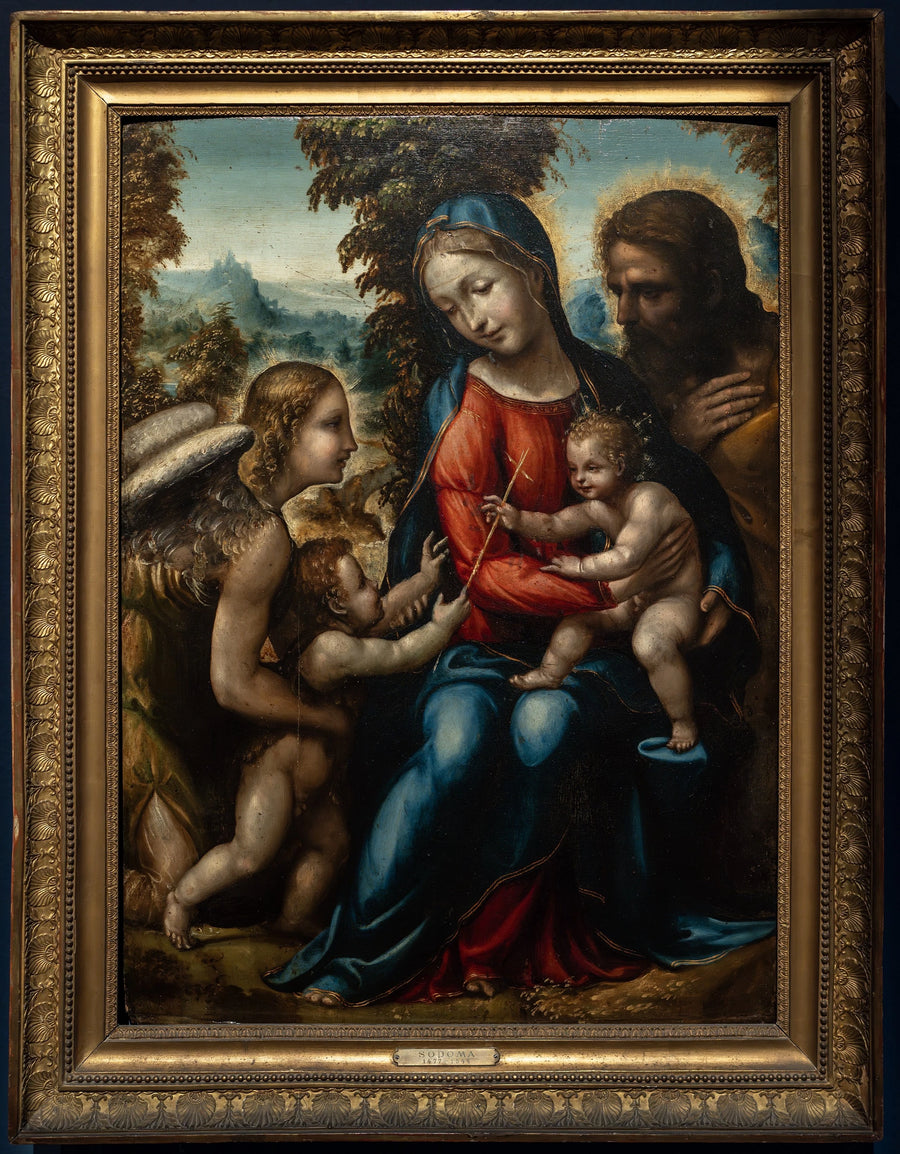 La Sainte Famille avec saint Jean-Baptiste - Raphaël Sanzio - Réproduction huile sur toile