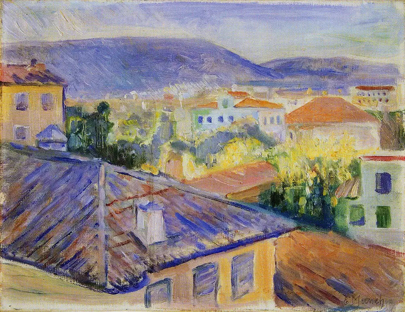 Toits de Nice - Edvard Munch