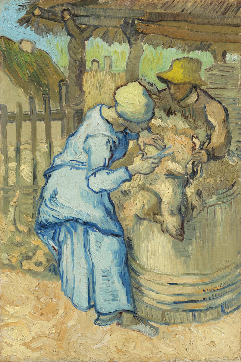 La Tondeuse de moutons d’après Millet, F634 – Van Gogh