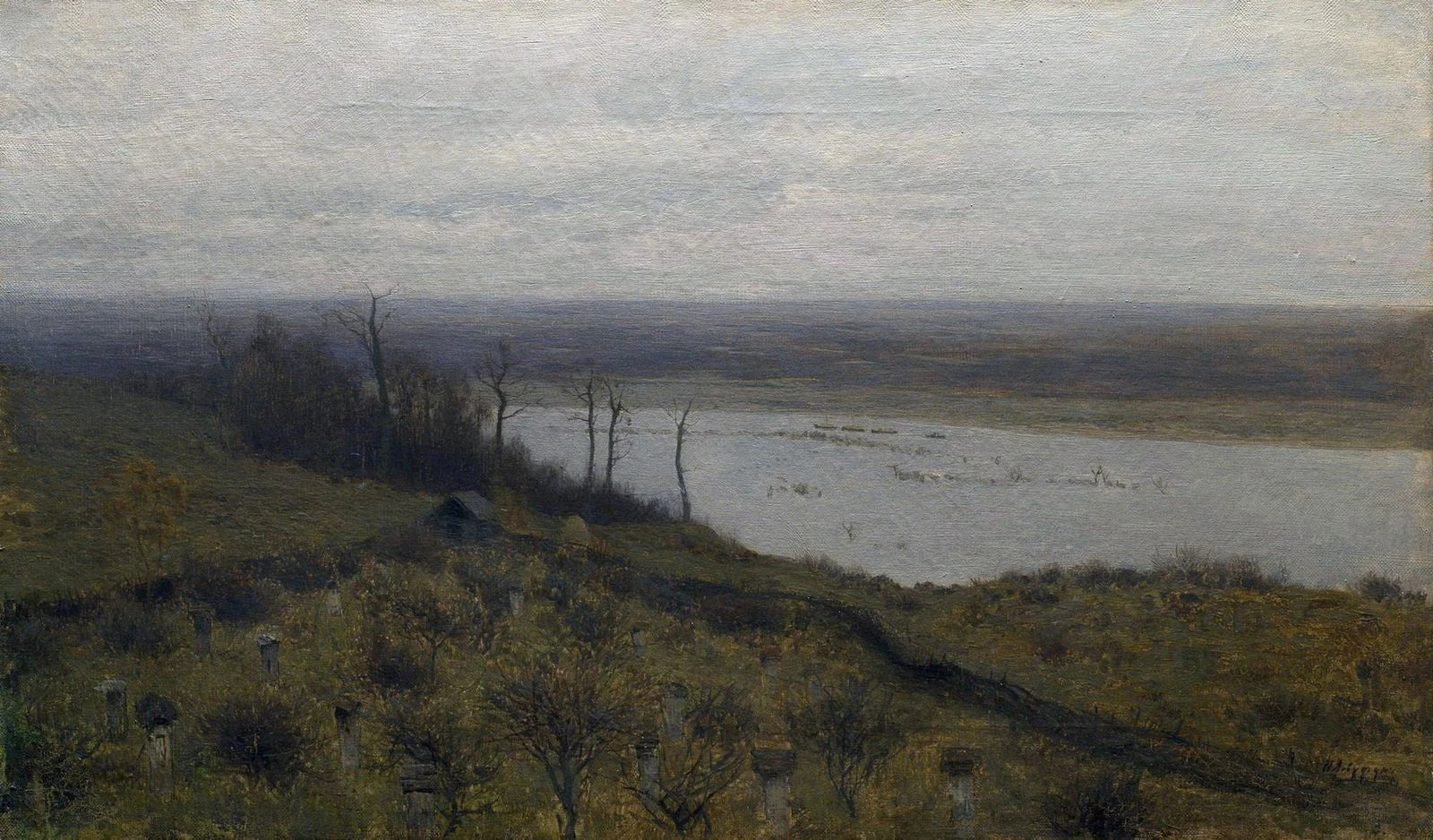 Hautes eaux sur la Soura, peinture de Isaac Levitan