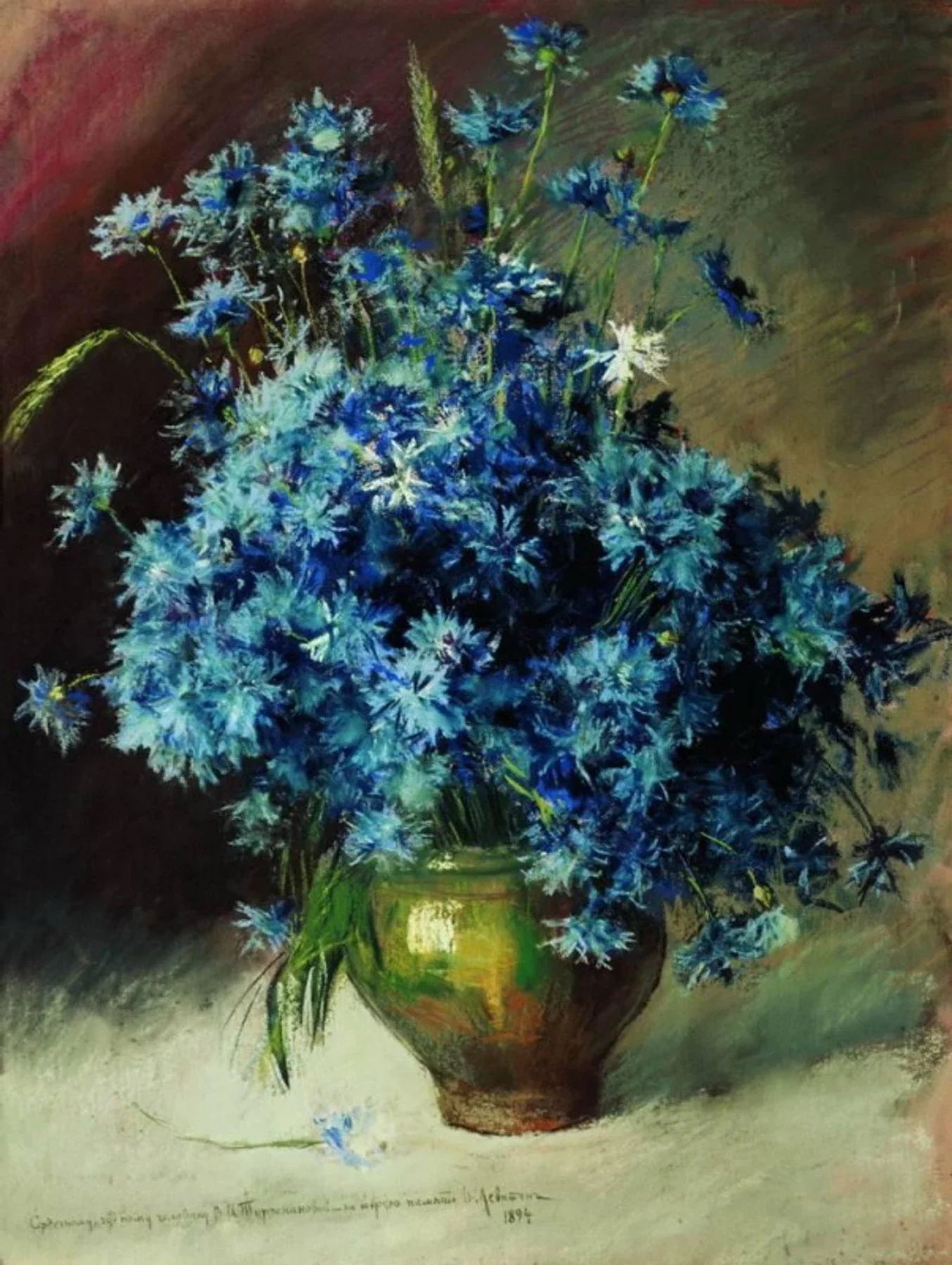 Bleuets, peinture de Isaac Levitan