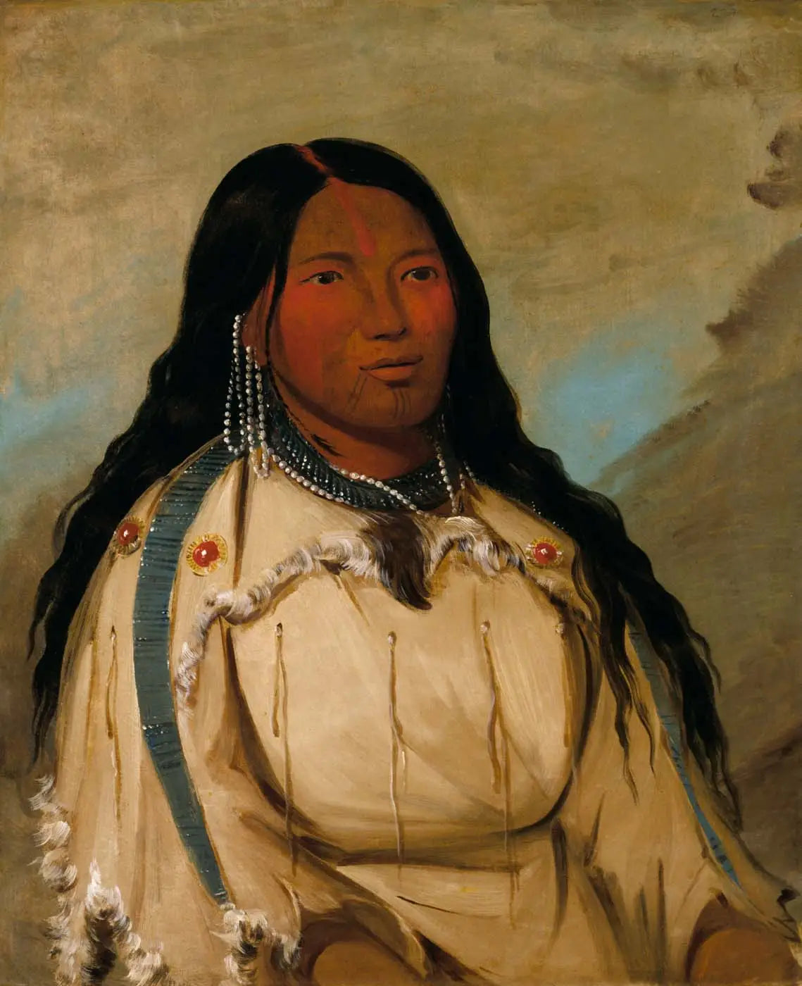 Tow-ée-ka-wet une femme crie - George Catlin - Alpha Reproduction