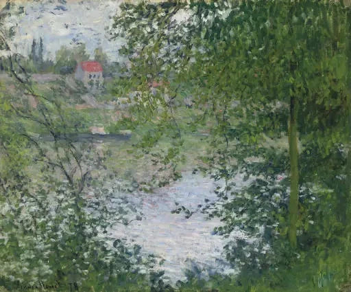 À travers les arbres, île de la Grande Jatte W458 – Claude Monet