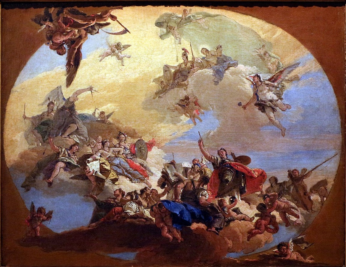 Triomphe des arts - Giovanni Battista Tiepolo