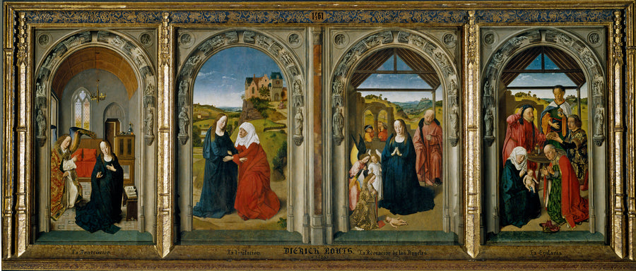Triptyque avec scènes de la vie de la Vierge - Dirk Bouts