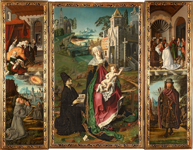 Triptyque de la Vierge de Montserrat - Bartolomé Bermejo