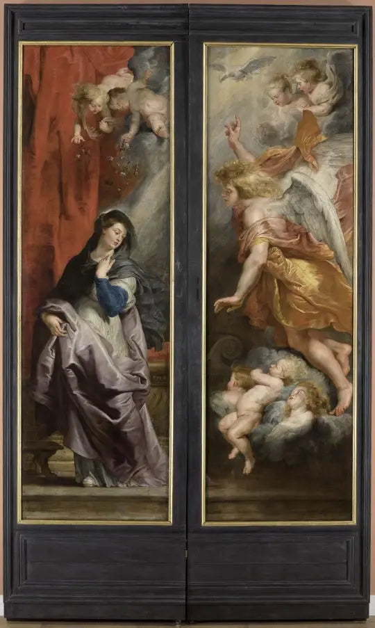 Triptyque de saint Etienne : Annonciation - Peter Paul Rubens