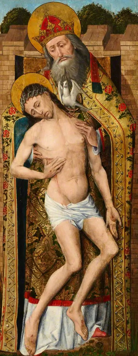 Triptyque de Weston (Christ) (triptyque, aile droite, extérieur) - Rogier van der Weyden