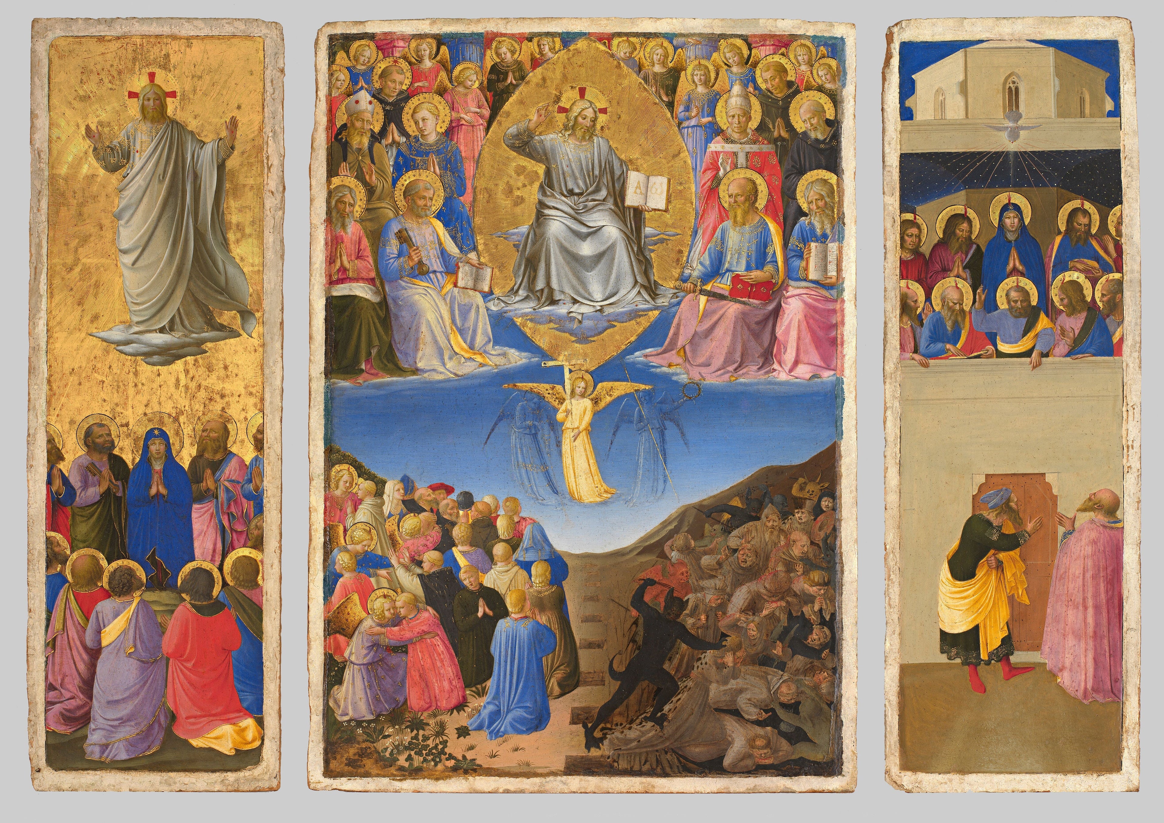 Triptyque du Jugement dernier, Ascension et Pentecôte - Fra Angelico