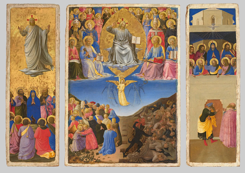 Triptyque du Jugement dernier, Ascension et Pentecôte - Fra Angelico