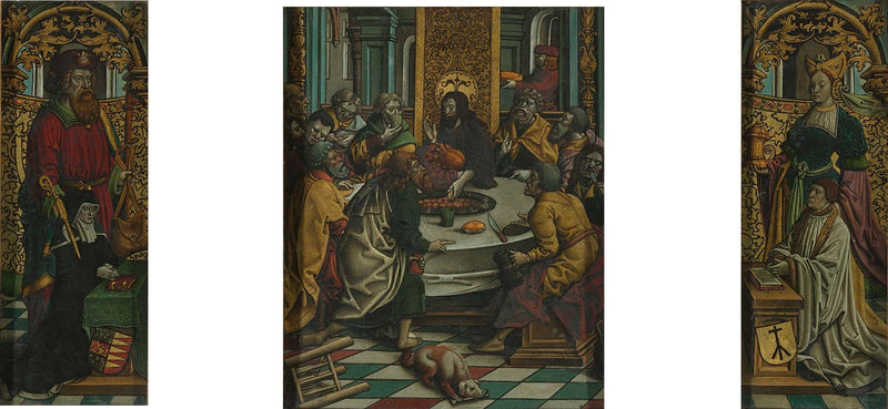 Triptyque représentant la Cène et les donateurs - Jacob Cornelisz van Oostsanen