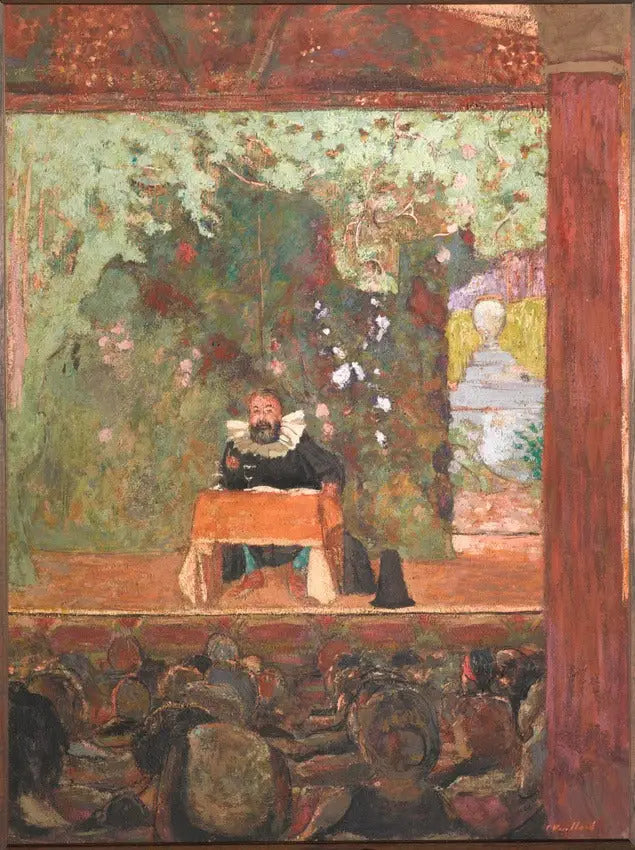 Tristan Bernard conférencier - Édouard Vuillard image 1 reproduction de peinture à l’huile