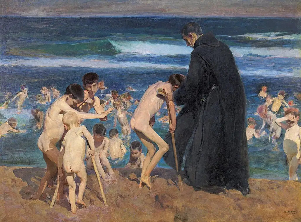 Triste héritage - Joaquín Sorolla image 1 copie de tableau peinte à la main