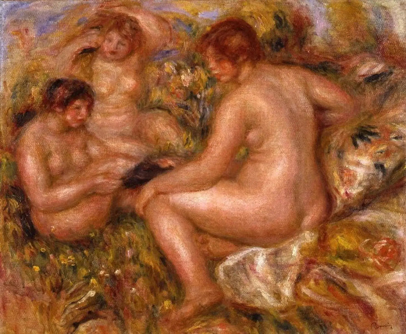 Trois baigneurs - Pierre-Auguste Renoir