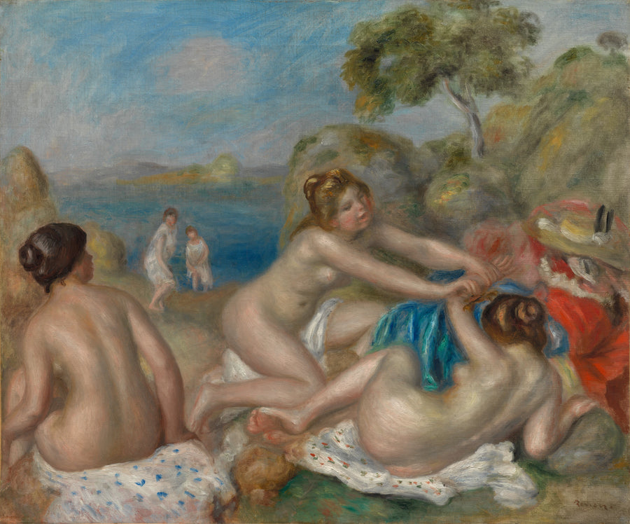 Trois Baigneuses au crabe, vers 1897 – Renoir
