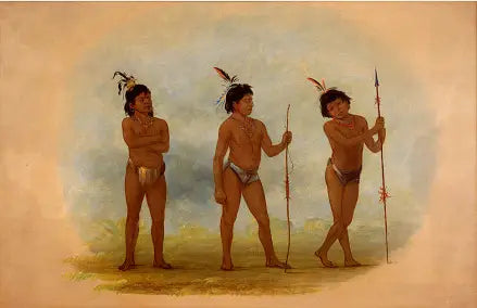 Trois enfants Auca - George Catlin - Alpha Reproduction