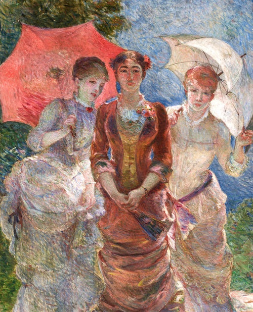 Trois Femmes aux ombrelles - Marie Bracquemond