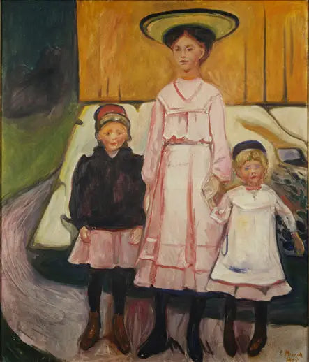 Trois Filles à Åsgårdstrand - Edvard Munch