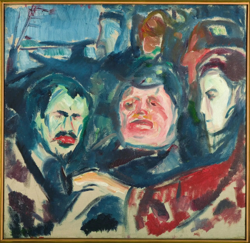 Trois Hommes - Edvard Munch