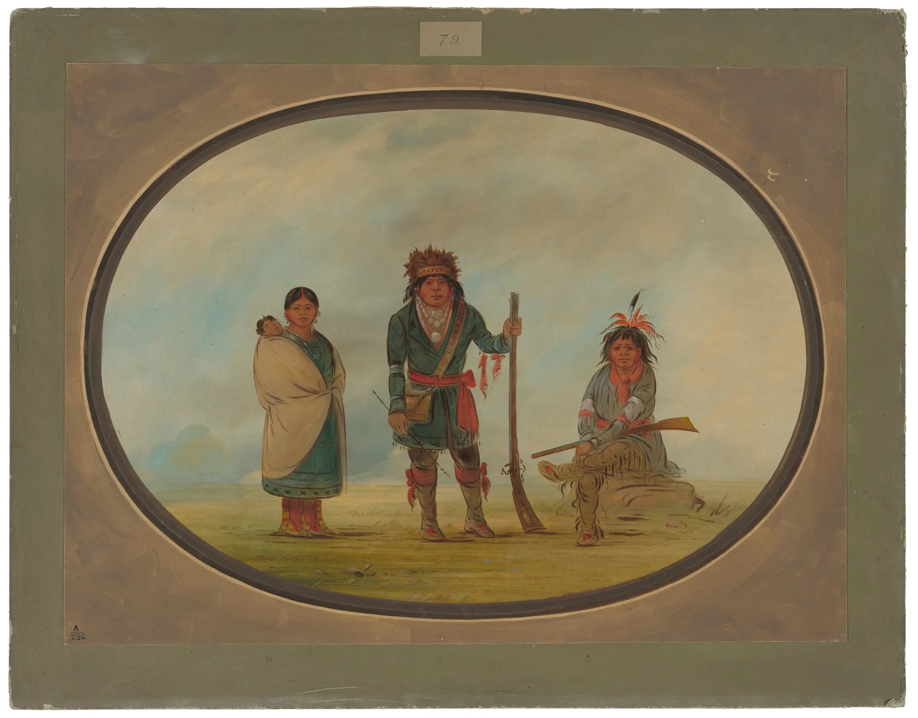 Trois Indiens Micmacs - George Catlin - Alpha Reproduction