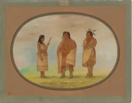 Trois Indiens Potowotomie - George Catlin - Alpha Reproduction