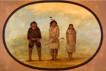 Trois Indiens Selish - George Catlin - Alpha Reproduction