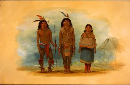 Trois Indiens Taruma - George Catlin - Alpha Reproduction