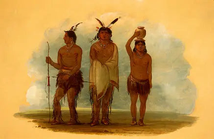 Trois Indiens Walla Walla - George Catlin - Alpha Reproduction