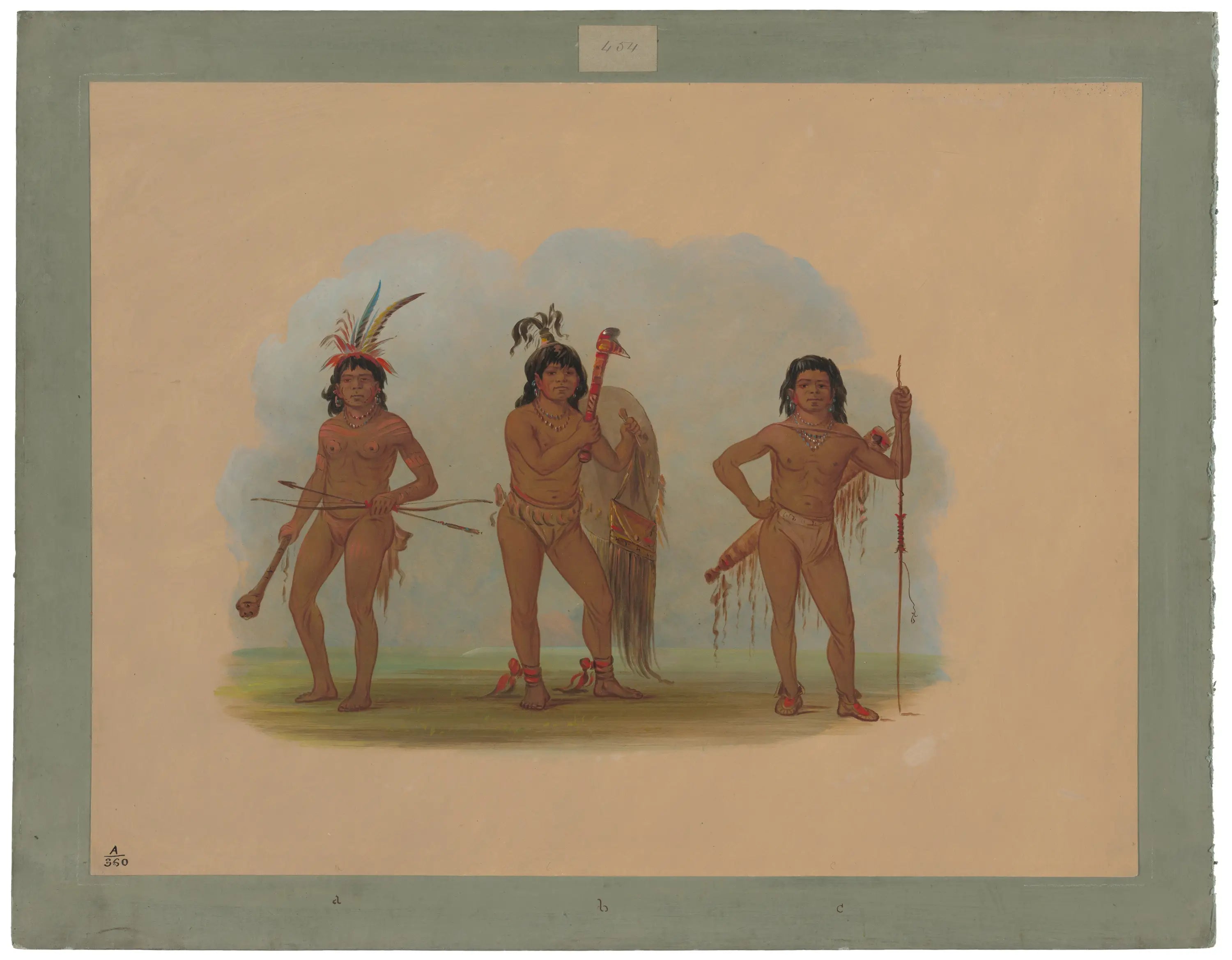 Trois Indiens Zurumati - George Catlin - Alpha Reproduction