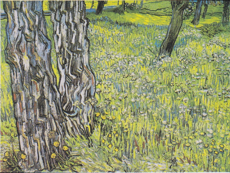 Troncs d’arbres dans l’herbe – Vincent van Gogh