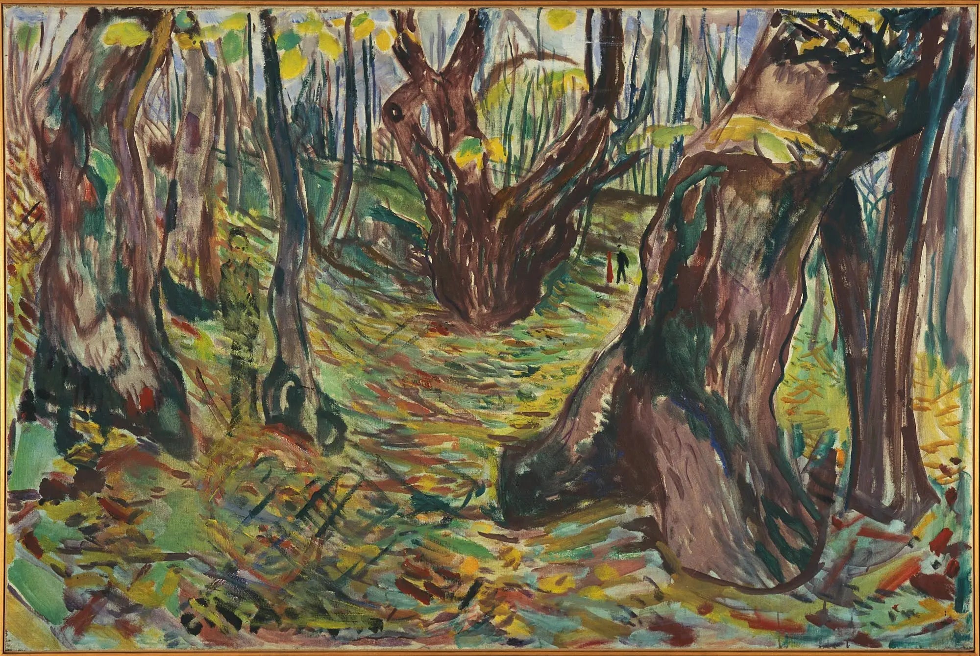 Troncs rugueux - Edvard Munch image 1 reproduction artisanale de tableau