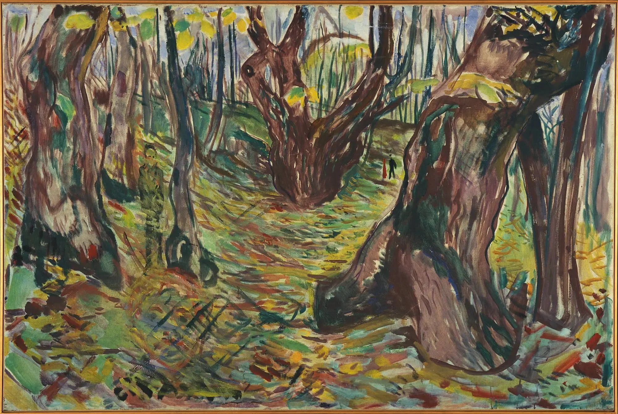 Reproduction du tableau « Troncs rugueux - Edvard Munch » par Alpha Reproduction en peinture à l’huile