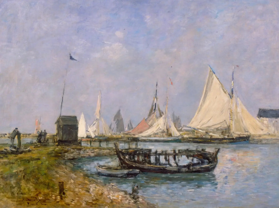 Trouville - Entrée du port - Eugène Boudin