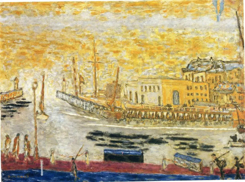 Trouville, la sortie du port - Pierre Bonnard