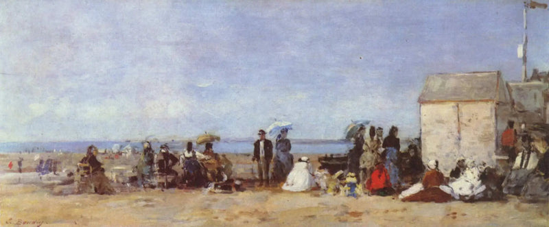 Trouville, scène de plage - Eugène Boudin
