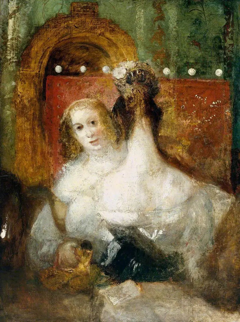 Two Women with a Letter - J. M. W. Turner image 1 copie de tableau peinte à la main