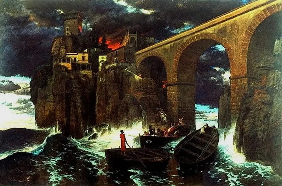 Überfall von Seeräubern - Arnold Böcklin