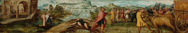 Überführung der Bundeslade durch David; der Tod des Usa - Jacopo Tintoretto