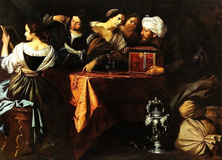 Ulysse remercie Achille parmi les filles de Lycomède - Artemisia Gentileschi