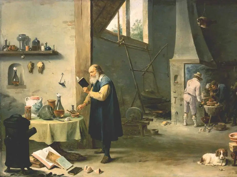 Un alchimiste - David Teniers le Jeune