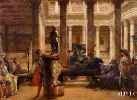 Un amateur d’art romain - Lawrence Alma-Tadema Reproductions de tableaux à la peinture à l’huile