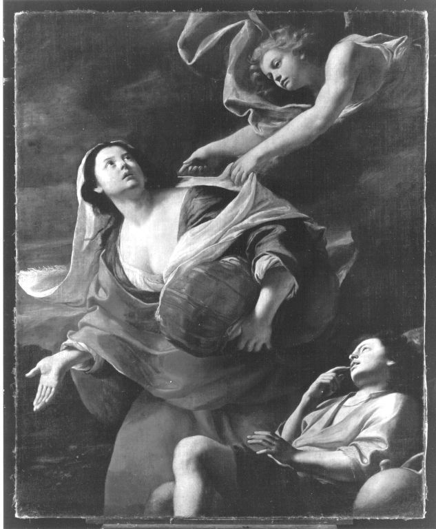 Un ange montre le chemin à Agar - Mattia Preti