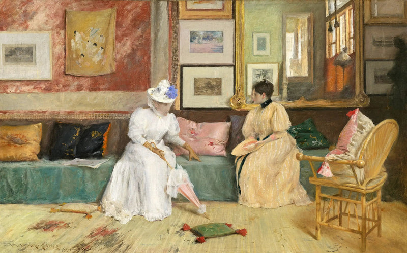 Un appel amical - William Merritt Chase